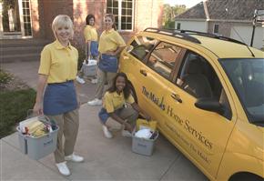 4 Maids at Side of Car Photo
